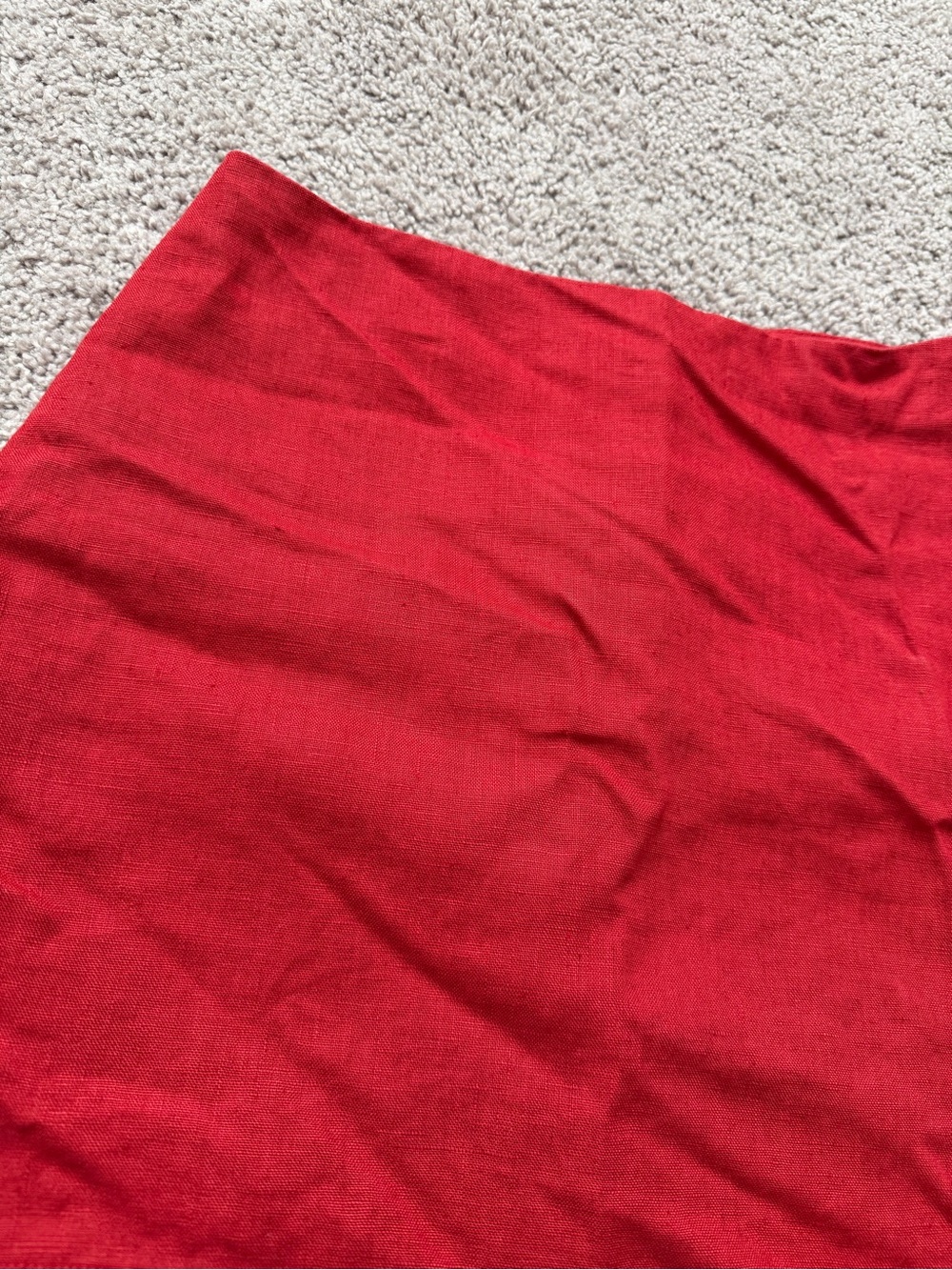 Reformation linen red mini skirt - Picture 2 of 6